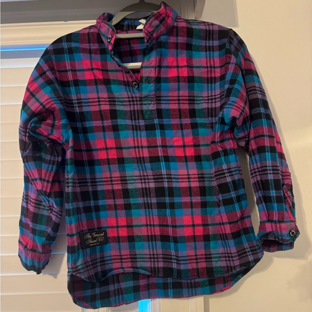 Flannel pull over